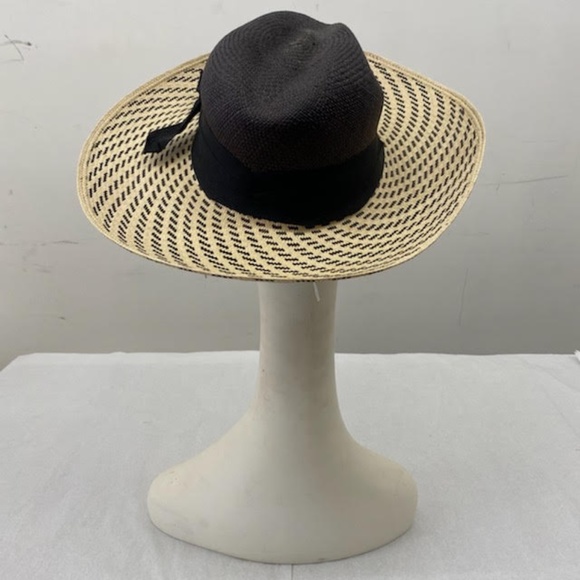 Two Tone Wide Brim Hat